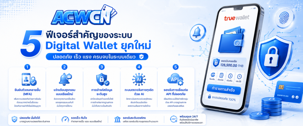 5 ฟีเจอร์ที่เว็บสล็อต True Wallet ระดับท็อปในไทย ต้องมี