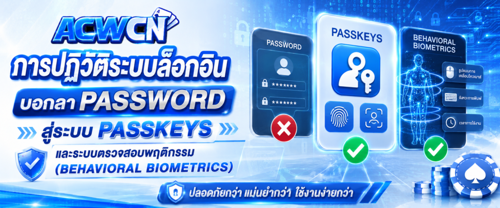 การปฏิวัติระบบล็อกอิน บอกลา Password สู่ระบบ Passkeys และระบบตรวจสอบพฤติกรรม (Behavioral Biometrics)​