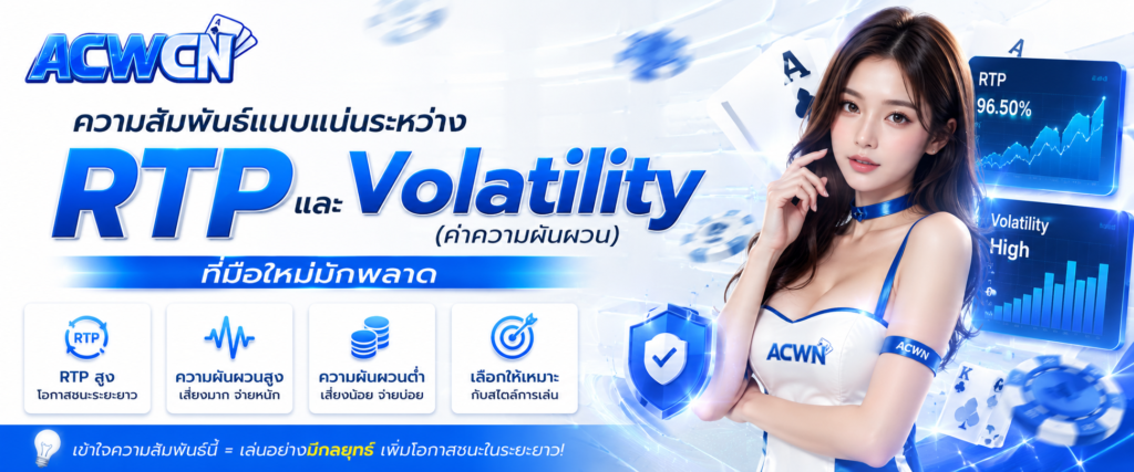 ความสัมพันธ์แนบแน่นระหว่าง RTP และ Volatility (ค่าความผันผวน) ที่มือใหม่มักพลาด