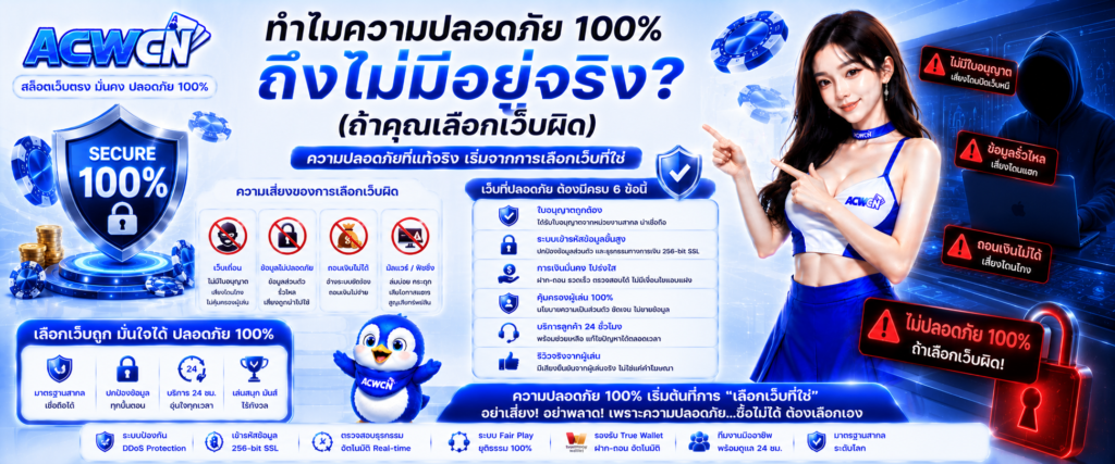 ทำไมความปลอดภัย 100 ถึงไม่มีอยู่จริง(ถ้าคุณเลือกเว็บผิด)​