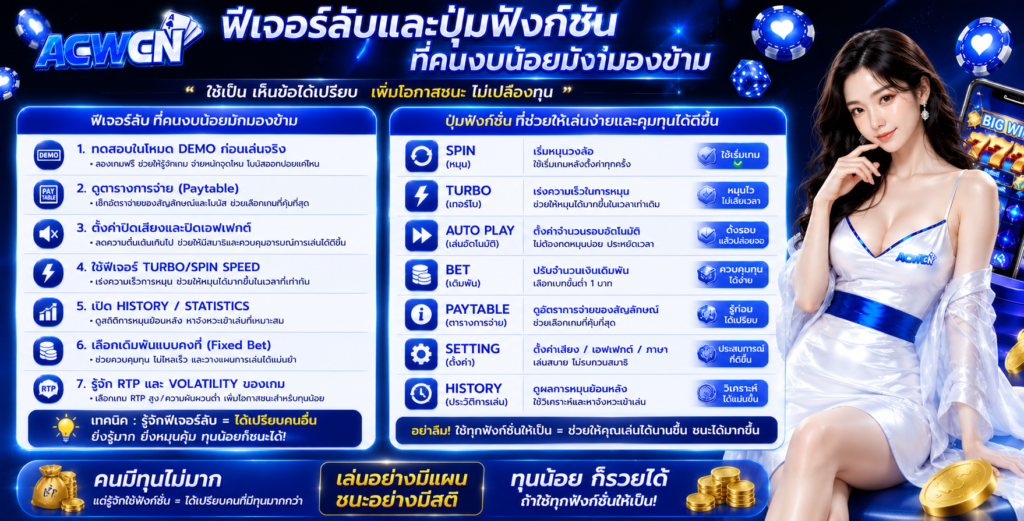 ฟีเจอร์ลับและปุ่มฟังก์ชันที่คนงบน้อยมักมองข้าม​