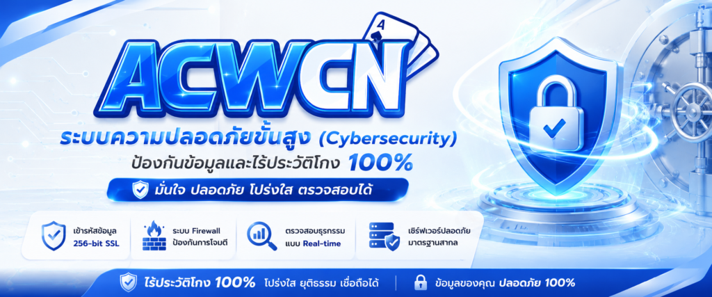 ระบบความปลอดภัยขั้นสูง (Cybersecurity) ป้องกันข้อมูลและไร้ประวัติโกง 100%​