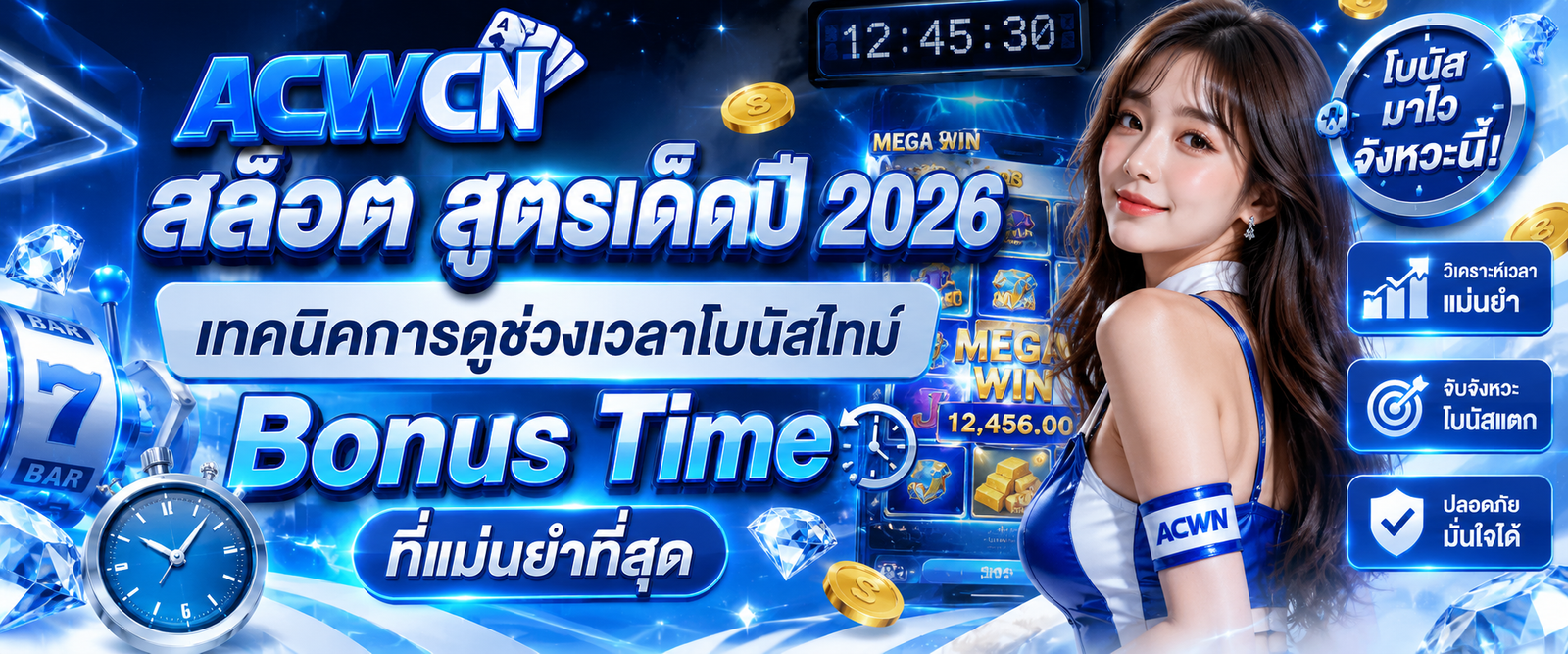 สล็อต สูตรเด็ดปี 2026 เทคนิคการดูช่วงเวลาโบนัสไทม์ Bonus Time ที่แม่นยำที่สุด