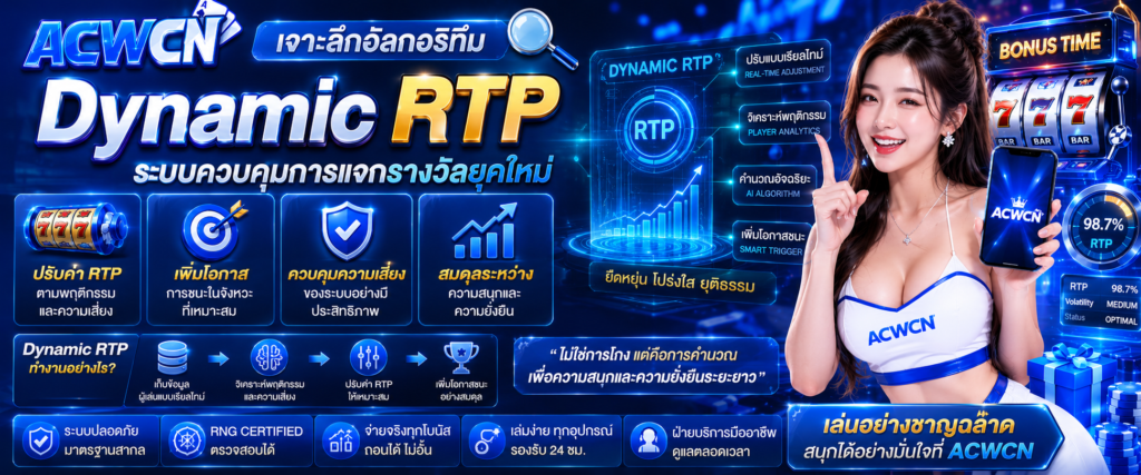 เจาะลึกอัลกอริทึม Dynamic RTP ระบบควบคุมการแจกรางวัลยุคใหม่​