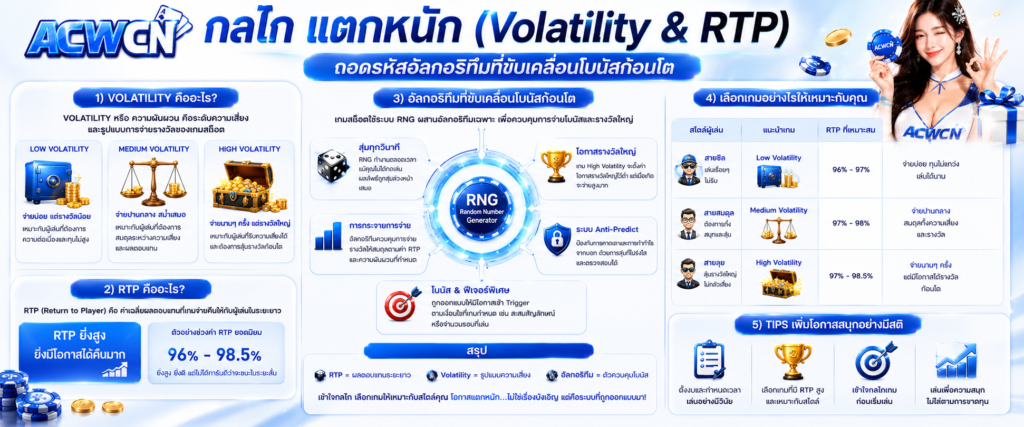 แก้ไขรูป กลไก แตกหนัก (Volatility & RTP) ถอดรหัสอัลกอริทึมที่ขับเคลื่อนโบนัสก้อนโต​